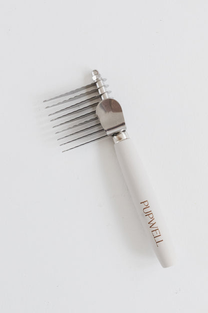 Pupwell Detangler Comb – Dematting Tool for Knots & Mats