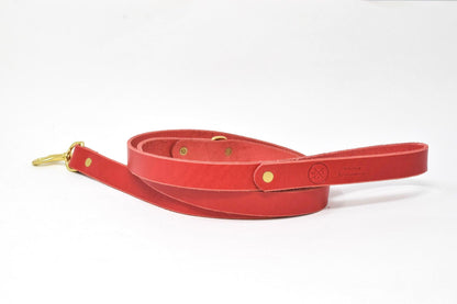 Full Leather Dog Leash – Premium Latigo & Chromexcel (Handmade USA)