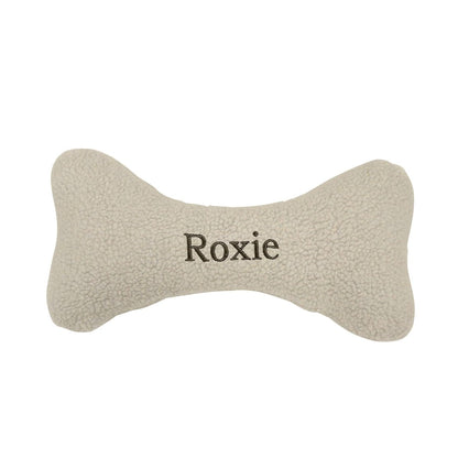 Sherpa Bone Pillow | Plush Fleece Dog Toy in Multiple Sizes — Machine Washable & Personalizable