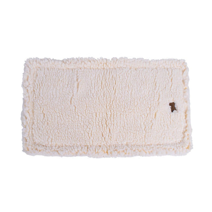 Sherpa Comfort Cushion | Portable Plush Dog Travel Mat with Soft Sherpa & Washable Cover