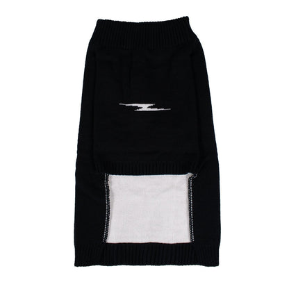 Shinola Brand Logo Knitted Pet Sweater | Cozy Pullover Acrylic Dog Sweater — Machine Washable