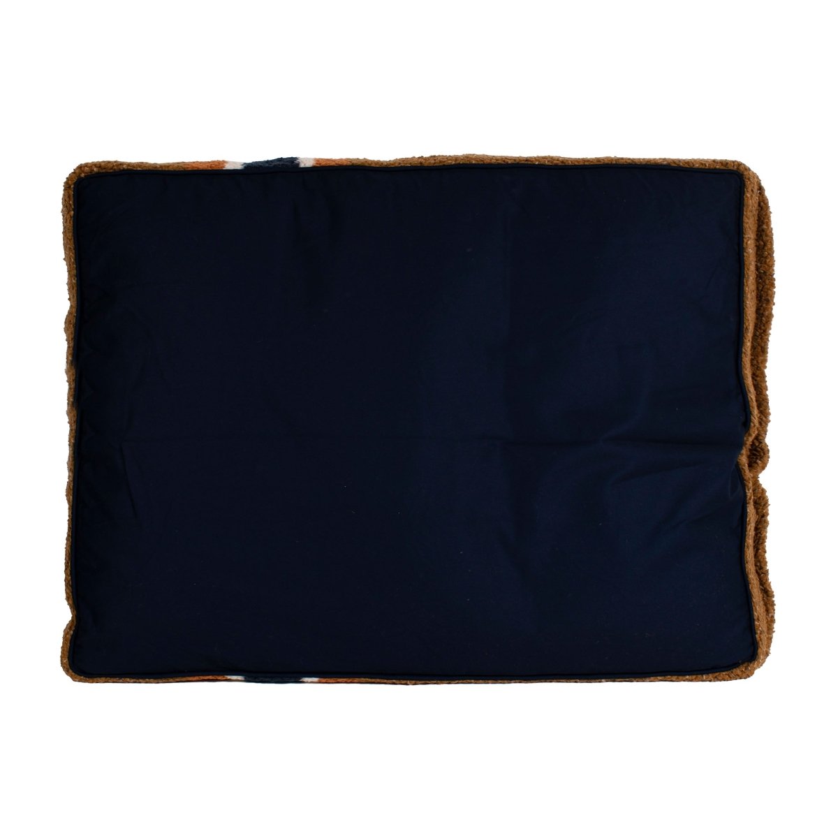 Shinola Brand Stripe Berber Napper Dog Bed | Plush Shearling Bed with Recycled Fill & Washable Cover