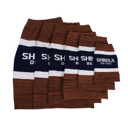 Shinola Brand Stripe Knitted Pet Sweater | Cozy Pullover Acrylic Dog Sweater — Machine Washable