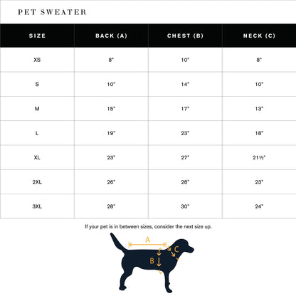 Shinola Brand Stripe Knitted Pet Sweater | Cozy Pullover Acrylic Dog Sweater — Machine Washable