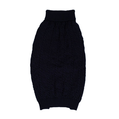 Shinola Cable Knit Pet Sweater | Cozy Pull-Over Dog Sweater in Multiple Sizes