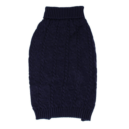Shinola Cable Knit Pet Sweater | Cozy Pull-Over Dog Sweater in Multiple Sizes