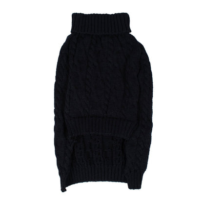 Shinola Cable Knit Pet Sweater | Cozy Pull-Over Dog Sweater in Multiple Sizes
