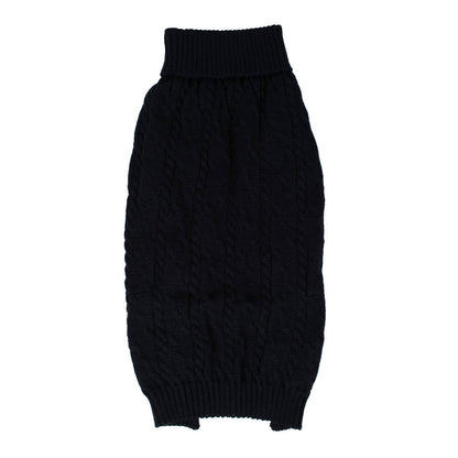 Shinola Cable Knit Pet Sweater | Cozy Pull-Over Dog Sweater in Multiple Sizes