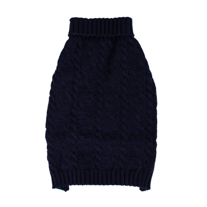 Shinola Cable Knit Pet Sweater | Cozy Pull-Over Dog Sweater in Multiple Sizes