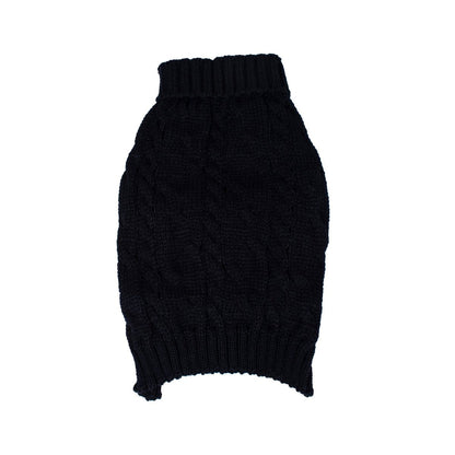 Shinola Cable Knit Pet Sweater | Cozy Pull-Over Dog Sweater in Multiple Sizes