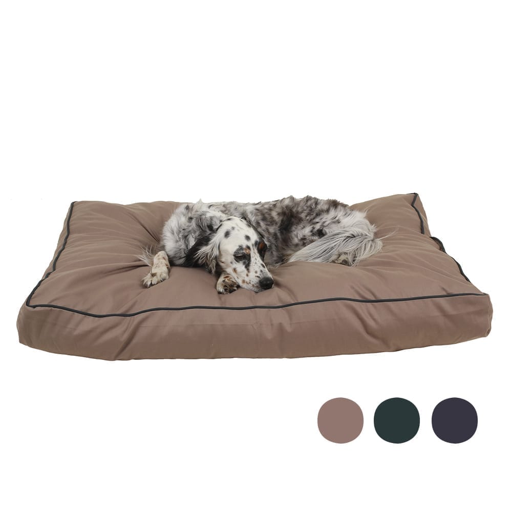 Solid Jamison Rectangle Indoor/Outdoor Dog Bed | UV-Resistant Cover with Recycled MemoryFiber™ Fill