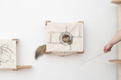 Enclosed Cat Bed - Cat Wall Cubby