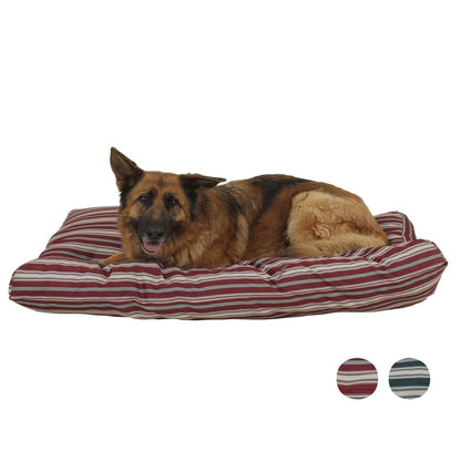 Striped Jamison Indoor/Outdoor Dog Bed | UV-Resistant Cover with Recycled MemoryFiber™ Fill