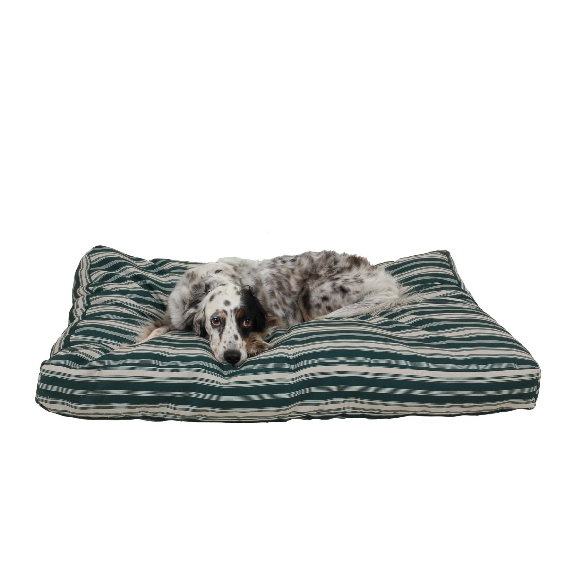 Striped Jamison Indoor/Outdoor Dog Bed | UV-Resistant Cover with Recycled MemoryFiber™ Fill