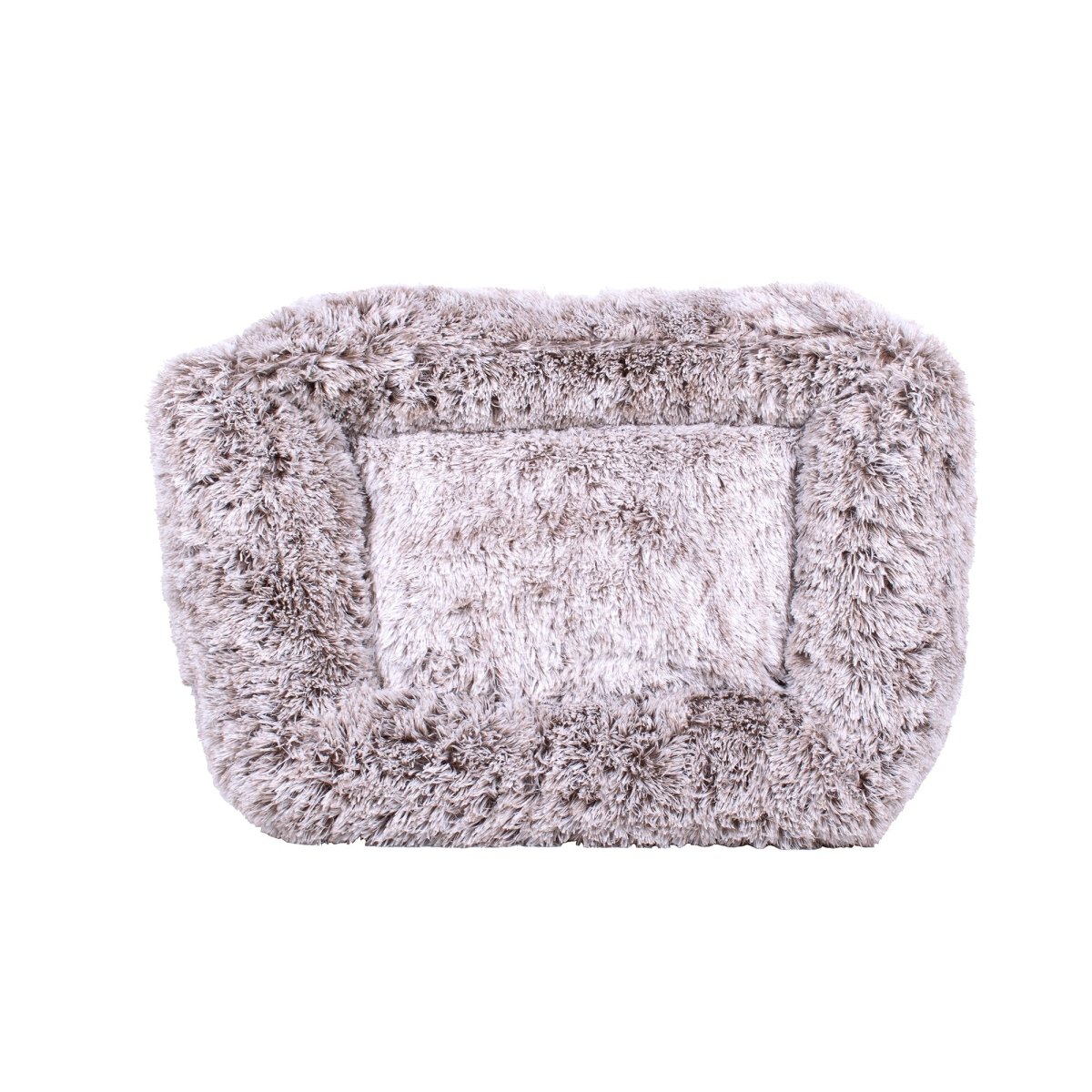 Teddy Bear Kuddler Bed | Ultra-Soft Faux Fur Bolstered Dog Bed with Washable Cover & Plush Loft Fill
