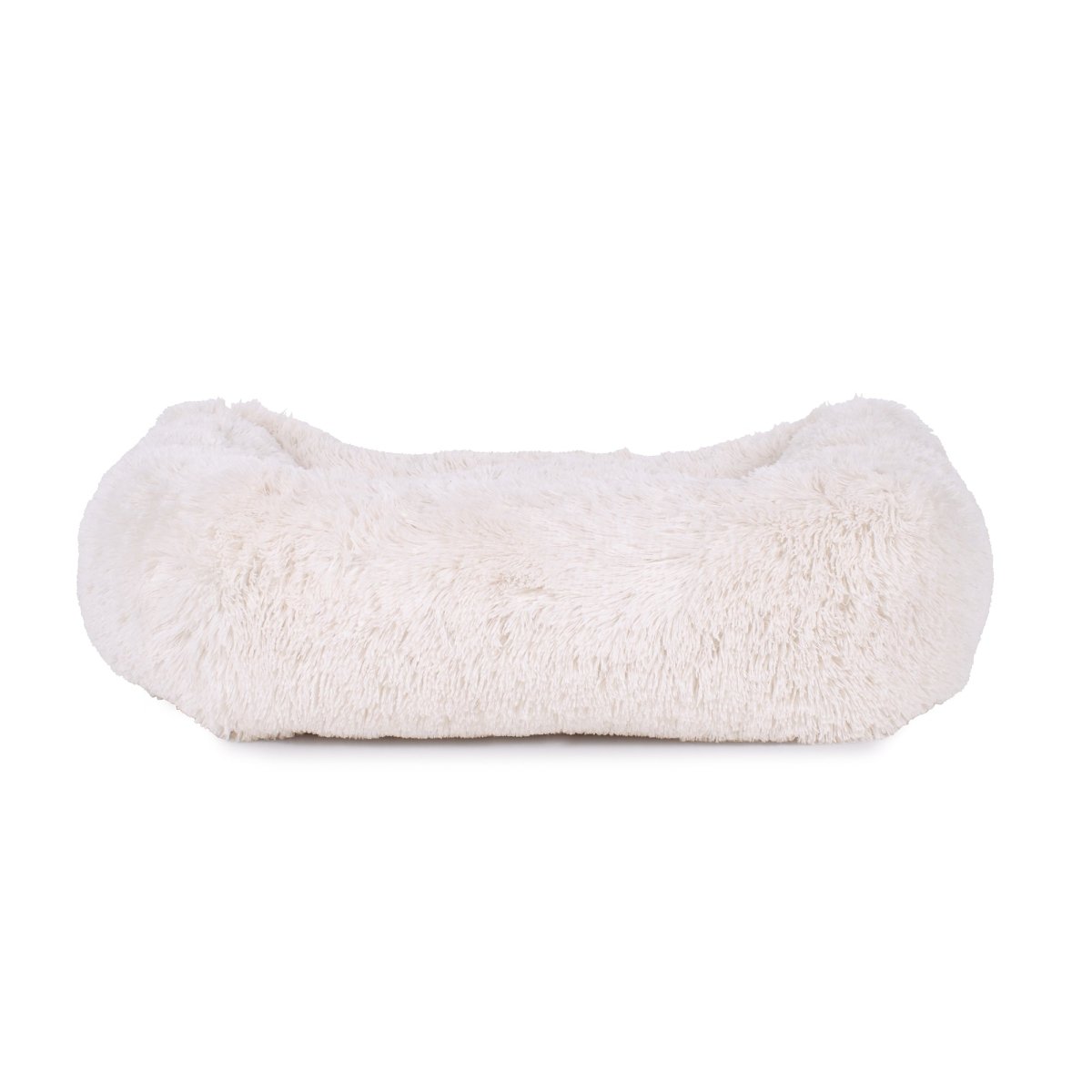 Teddy Bear Kuddler Bed | Ultra-Soft Faux Fur Bolstered Dog Bed with Washable Cover & Plush Loft Fill