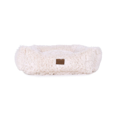Teddy Bear Kuddler Bed | Ultra-Soft Faux Fur Bolstered Dog Bed with Washable Cover & Plush Loft Fill