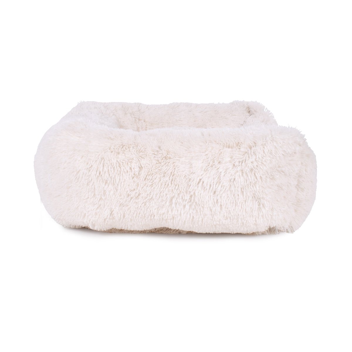 Teddy Bear Kuddler Bed | Ultra-Soft Faux Fur Bolstered Dog Bed with Washable Cover & Plush Loft Fill