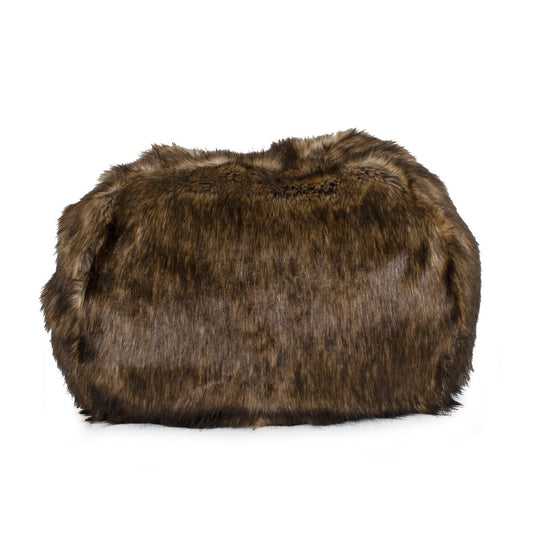 Tipped Ombre Faux Fur Puff Ball | Plush Recycled MemoryFiber™ Pet Bed with Removable Washable Cover