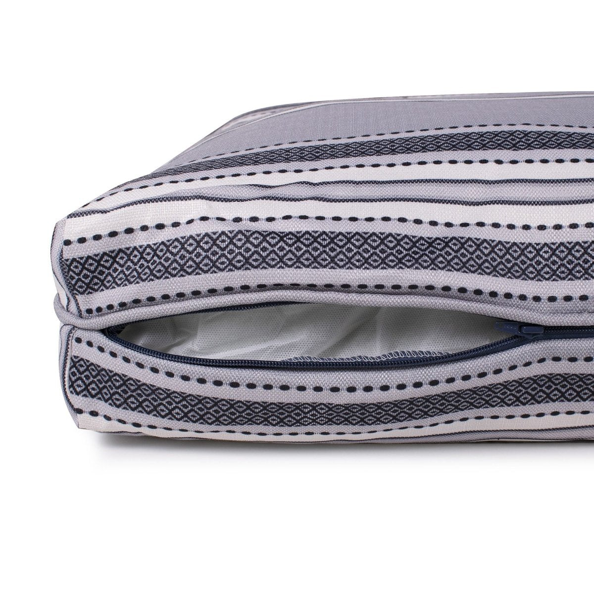 Turkish Towel Indoor/Outdoor Dog Bed | UV-Resistant Pet Bed with Recycled MemoryFiber™ & Classic Woven Pattern