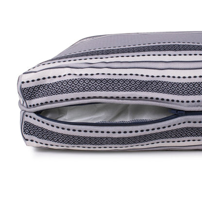 Turkish Towel Indoor/Outdoor Dog Bed | UV-Resistant Pet Bed with Recycled MemoryFiber™ & Classic Woven Pattern