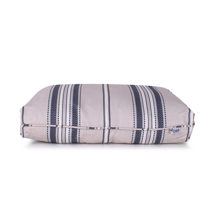 Turkish Towel Indoor/Outdoor Dog Bed | UV-Resistant Pet Bed with Recycled MemoryFiber™ & Classic Woven Pattern