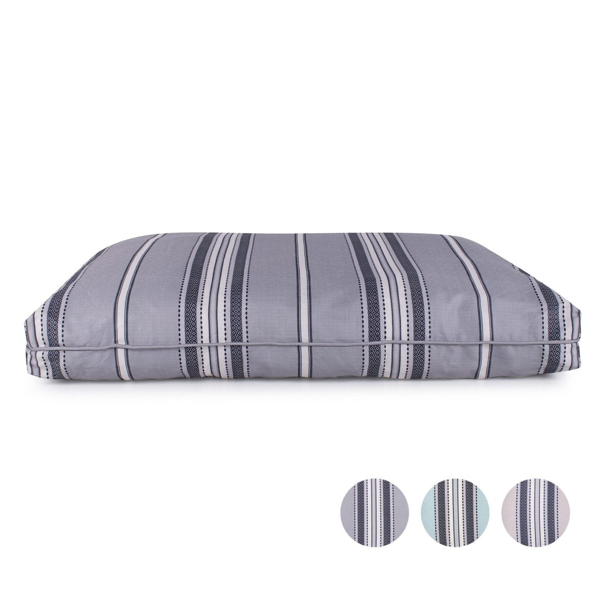 Turkish Towel Indoor/Outdoor Dog Bed | UV-Resistant Pet Bed with Recycled MemoryFiber™ & Classic Woven Pattern