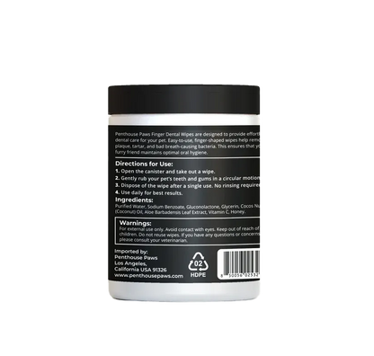 Pet Finger Dental Wipes (50 Count)