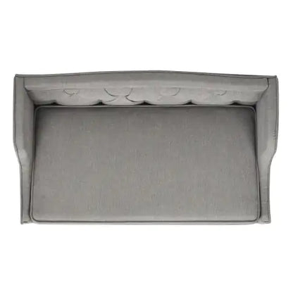 Robin 35" Tufted Wingback Pet Sofa Bed | Gray Stain-Resistant Dog & Cat Lounge